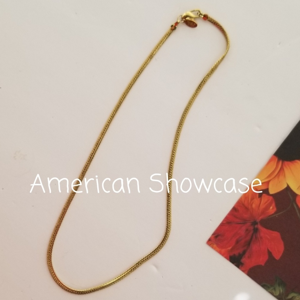 12K GOLD BRAIDED NECKLACE